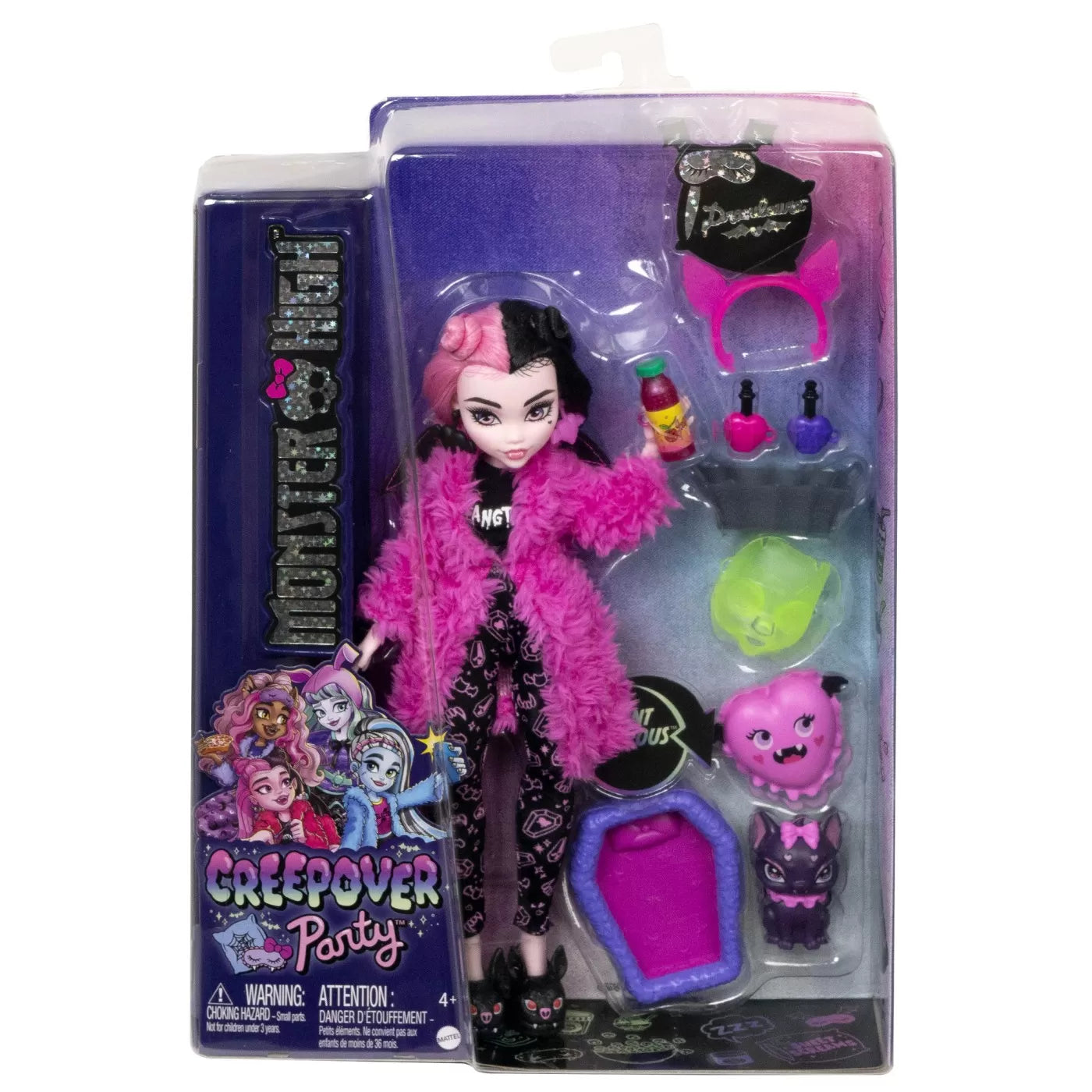 MONSTER HIGH PAPUSA DRACULAURA CREEPOVER PARTY, MONSTER HIGH