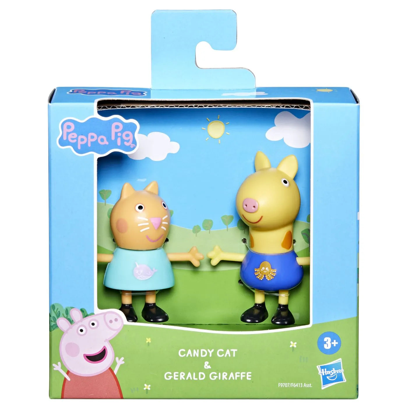 PEPPA PIG PRIETENI BUNI SET 2 FIGURINE PISICA CANDY SI GIRAFA GERALD, PEPPA PIG
