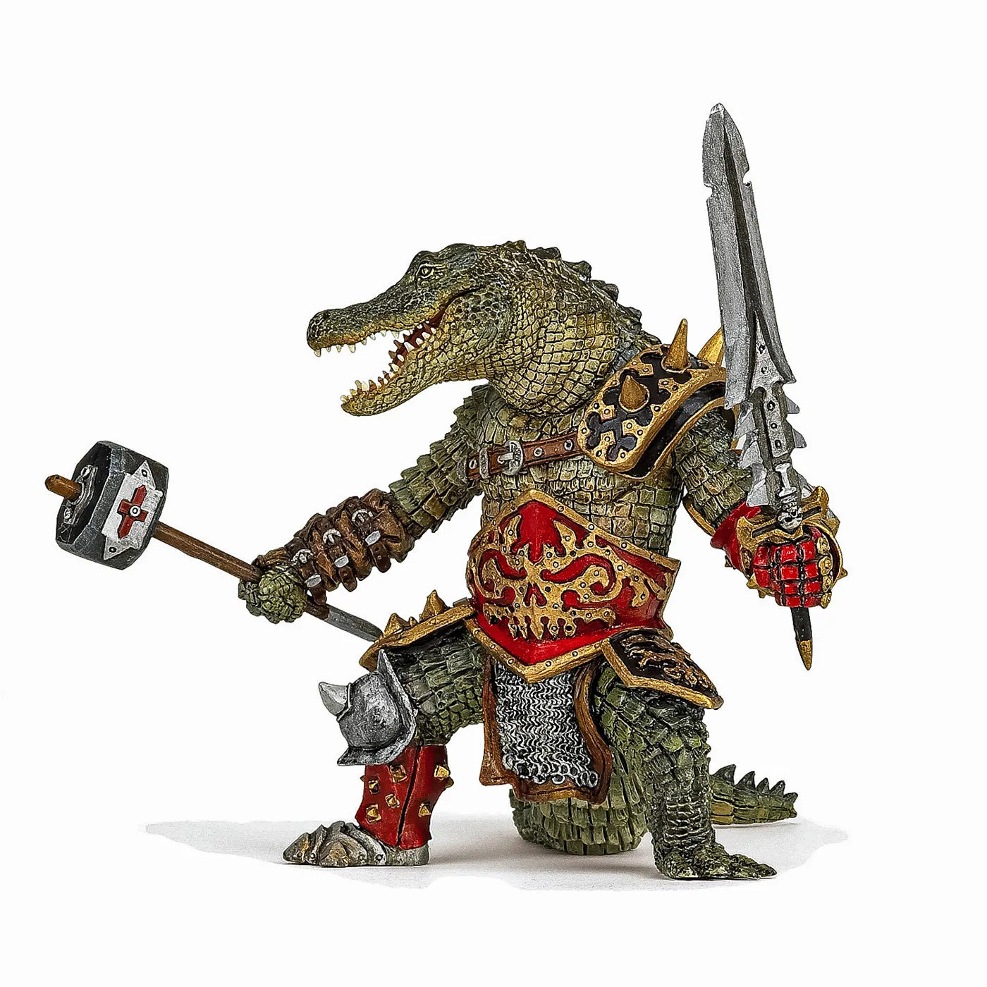 PAPO FIGURINA CROCODIL MUNTANT, PERSONAJE MEDIEVALE FANTASTICE