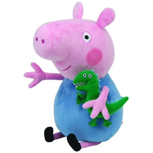 PLUS TY 28CM BEANIE BABIES PEPPA PIG GEORGE , PLUS 28CM