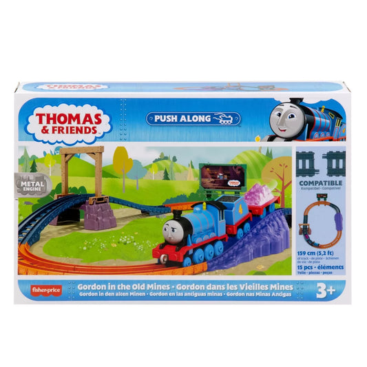THOMAS SET DE JOACA CU LOCOMOTIVA PUSH ALONG GORDON SI ACCESORII, THOMAS - THOMAS