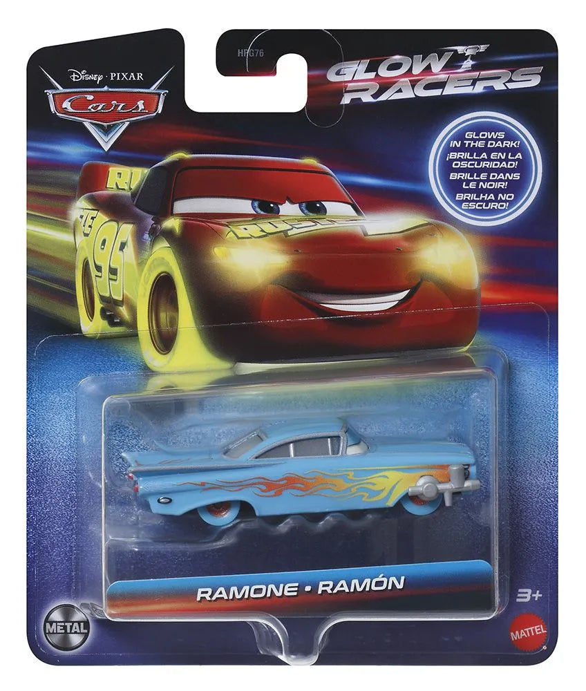 CARS GLOW RACERS MASINUTA METALICA RAMON 1:55, CARS - MASINI