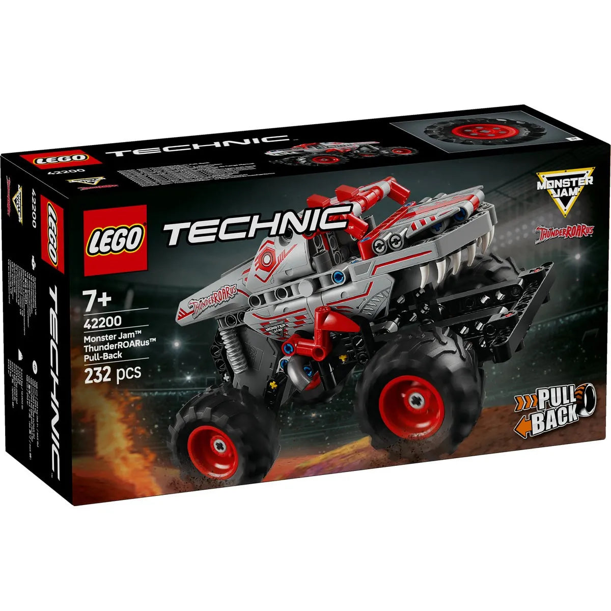 LEGO TECHNIC MONSTER JAM THUNDERROARUS PULL-BACK 42200, LEGO TECHNIC