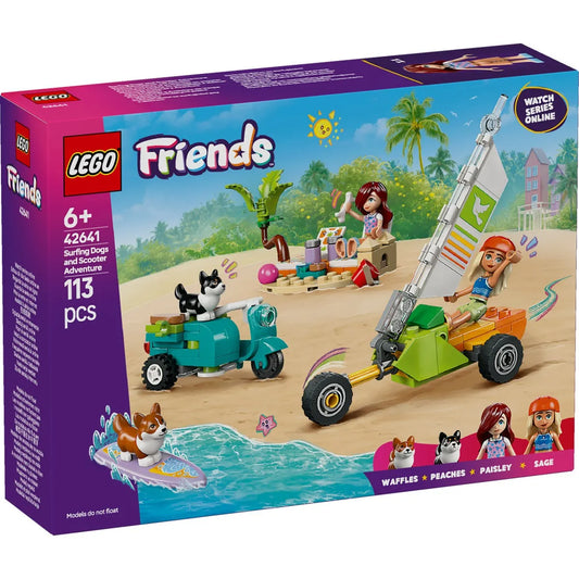 LEGO FRIENDS AVENTURI CU CATEI LA SURFING SI PE SCUTER 42641, LEGO FRIENDS