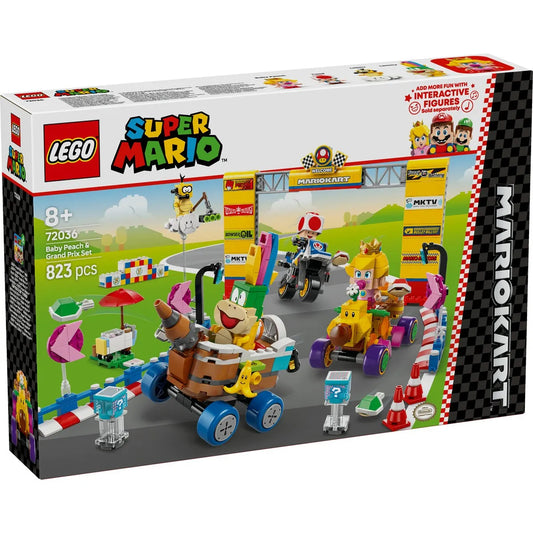 LEGO SUPER MARIO MARIO KART SET BABY PEACH SI GRAND PRIX 72036, LEGO SUPER MARIO