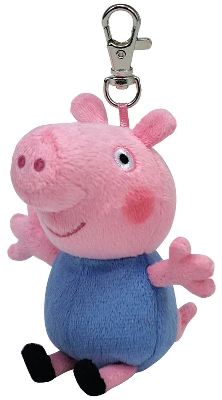 PLUS BRELOC TY 8.5CM BEANIE BELLIES PEPPA PIG GEORGE, BRELOC 8.5CM