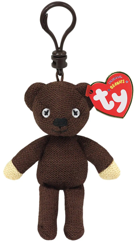 PLUS BRELOC TY 8.5CM BEANIE BABIES URSULETUL LUI MR BEAN, BRELOC 8.5CM