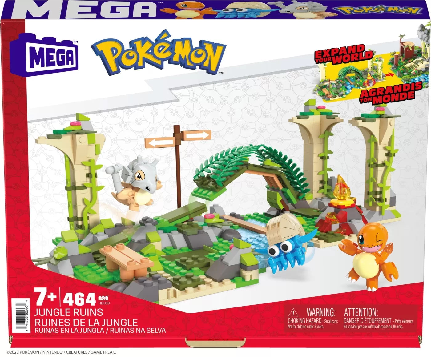POKEMON MEGA CONSTRUX RUINELE JUNGLEI, POKEMON