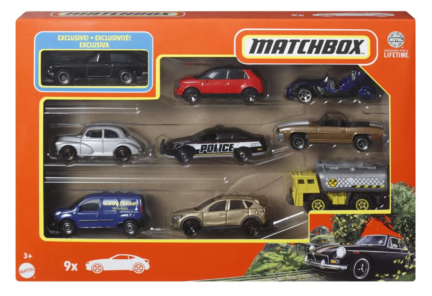 MATCHBOX SET 9 MASINUTE MGB GT COUPE 1971, MATCHBOX