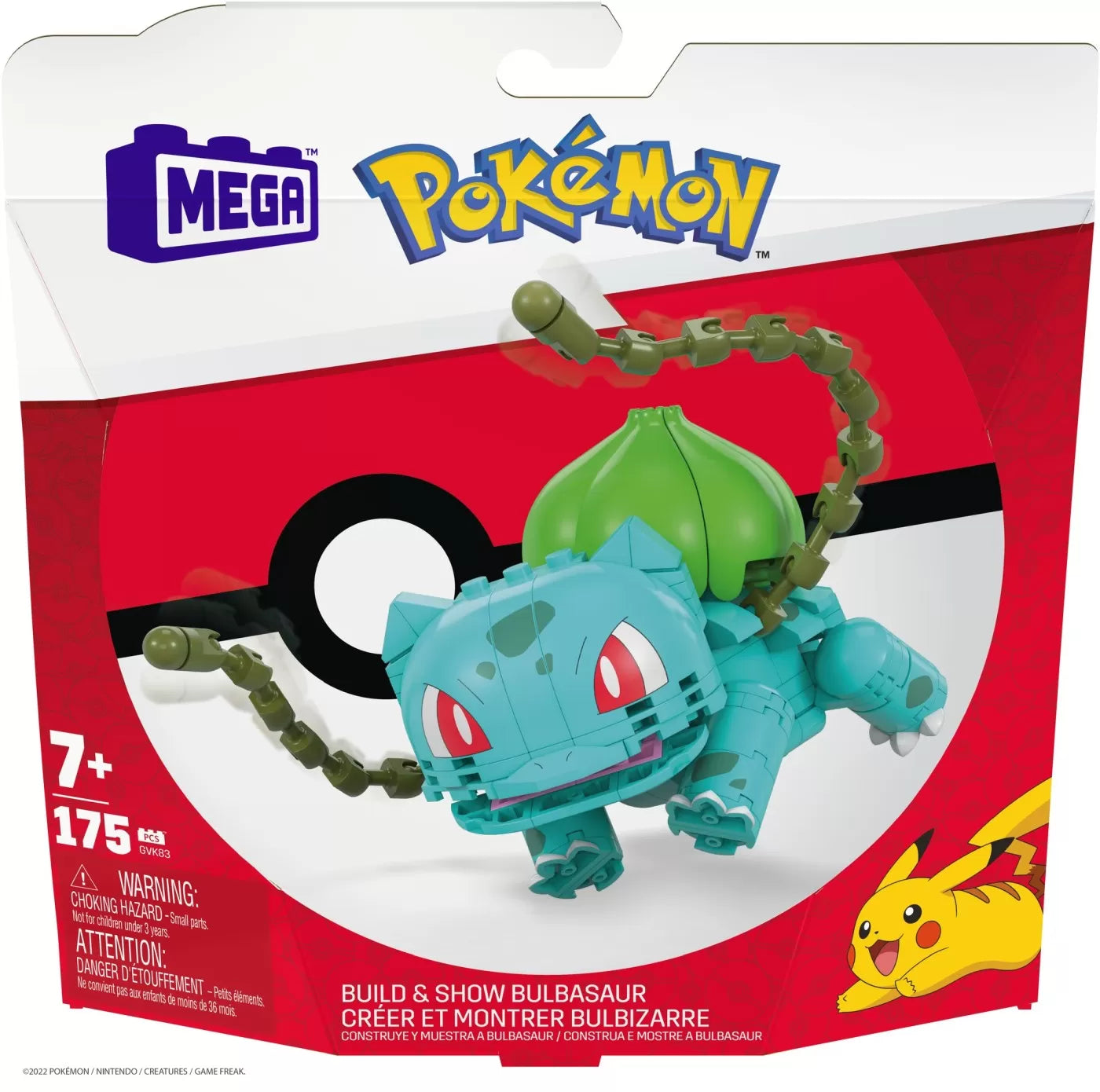 POKEMON MEGA CONSTRUX SET DE CONSTRUCTIE BULBASAUR, POKEMON