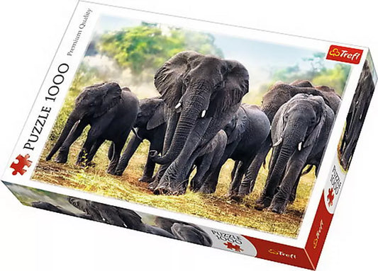 PUZZLE TREFL 1000 ELEFANTI AFRICANI, TREFL 1000P
