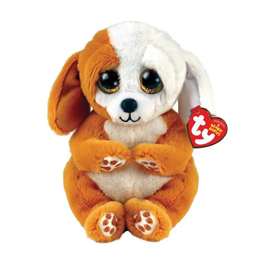 PLUS TY 15CM BEANIE BELLIES RUGGLES CATELUS MARO SI ALB, PLUS 15CM