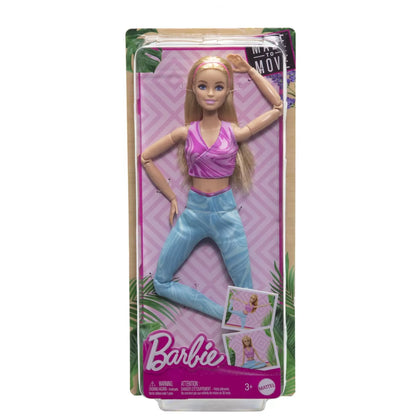 PAPUSA BARBIE MADE TO MOVE BLONDA CU TOP MOV, BARBIE - I CAN BE