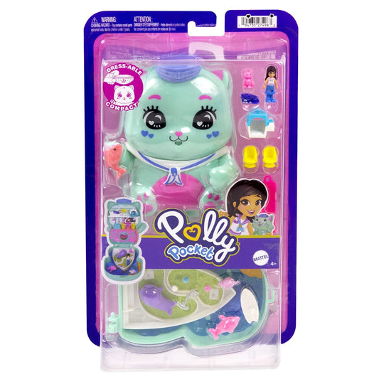 POLLY POCKET SET GENTUTA ANIMALUT PISICUTA MARINAR CU ACCESORII, POLLY POCKET
