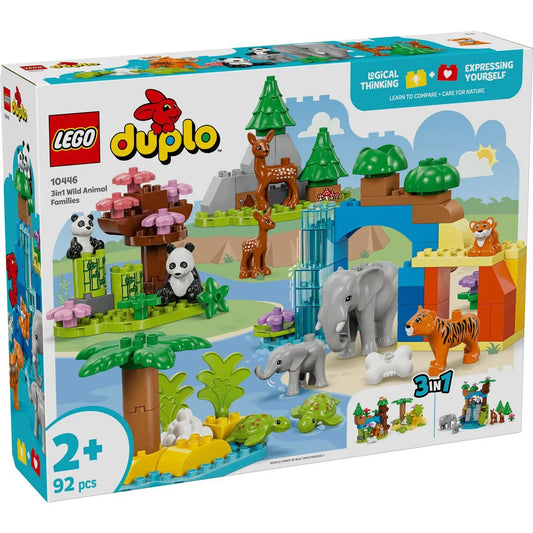 LEGO DUPLO FAMILII DE ANIMALE SALBATICE 3 ÎN 1 10446, LEGO DUPLO