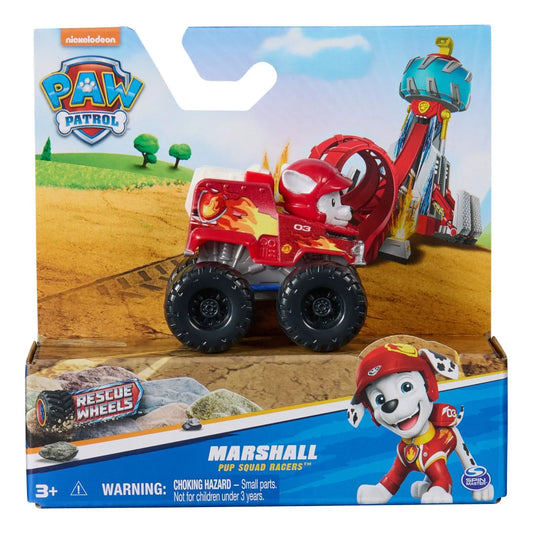 PATRULA CATELUSILOR PUP SQUAD RACERS RESCUE WHEELS VEHICUL METALIC MARSHALL SCARA 1:55, PATRULA CATELUSILOR