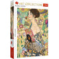 PUZZLE TREFL 1000 ART COLLECTION GUSTAV KLIMT DOAMNA CU EVANTAI, TREFL 1000P