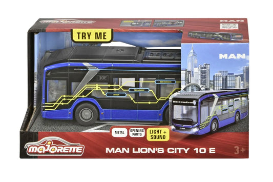 MAJORETTE AUTOBUZ ELECTRIC MAN LION S CITY 10E 22CM, MAJORETTE