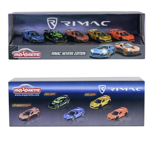 MAJORETTE SET 5 MASINUTE RIMAC NEVERA EDITION GIFTPACK, MAJORETTE