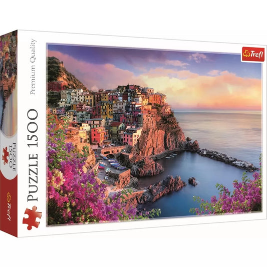 PUZZLE TREFL 1500 MANAROLA ITALIA, TREFL 1500P