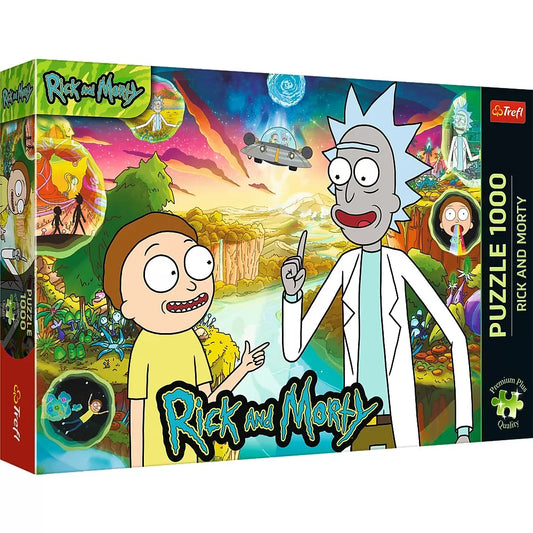PUZZLE TREFL 1000 PREMIUM PLUS RICK SI MORTY, TREFL 1000P