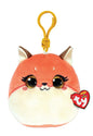 PLUS BRELOC TY 8.5CM SQUISHY BEANIES ROXIE VULPITA ROZ, BRELOC 8.5CM