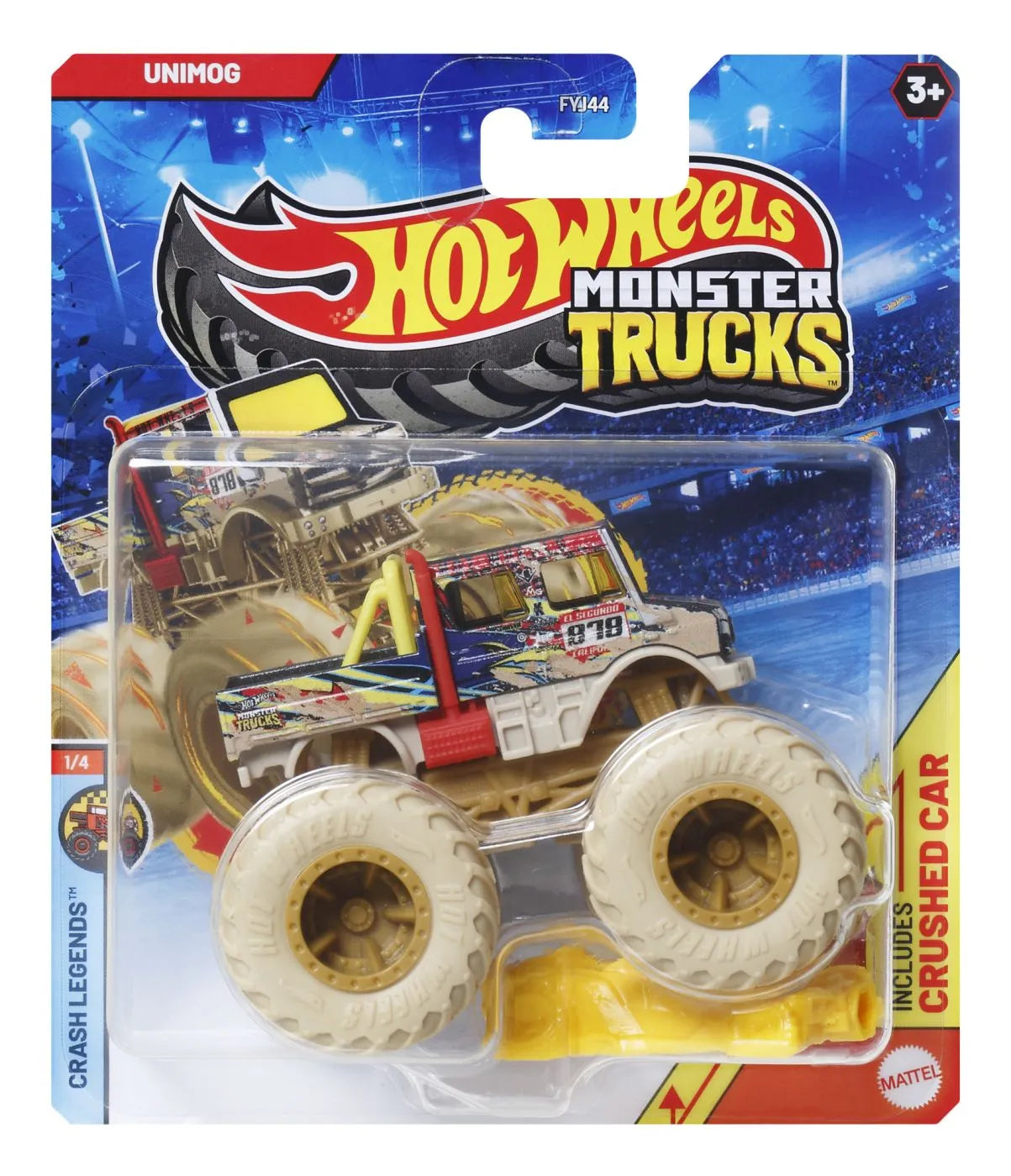 HOT WHEELS MONSTER TRUCK MASINUTA UNIMOG SCARA 1:64, HOT WHEELS - MONSTER TRUCK