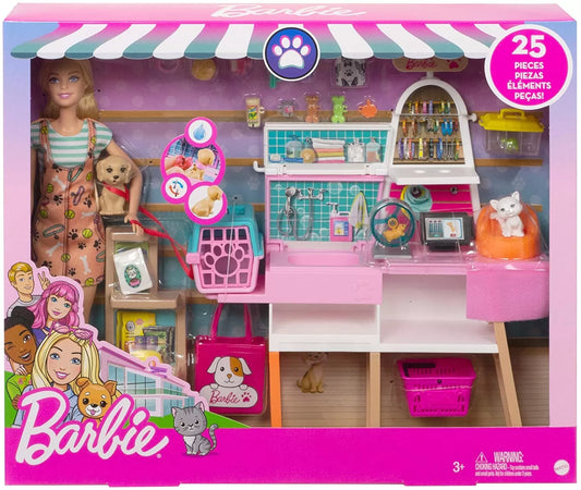 BARBIE SET DE JOACA MAGAZIN ACCESORII ANIMALUTE, BARBIE - ESTATE