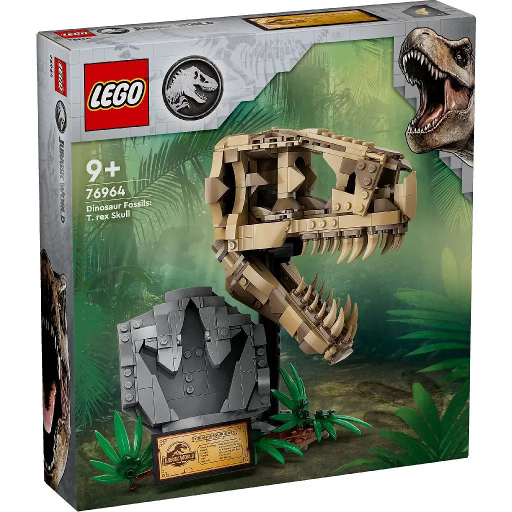 LEGO JURASSIC WORLD FOSILE DE DINOZAUR CRANIU DE TREX 76964, LEGO JURASSIC WORLD