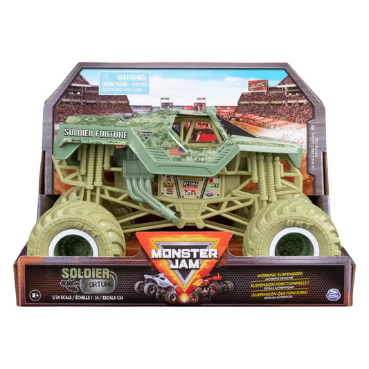 MONSTER JAM MASINUTA METALICA SOLDIER FORTUNE SCARA 1:24, MONSTER JAM
