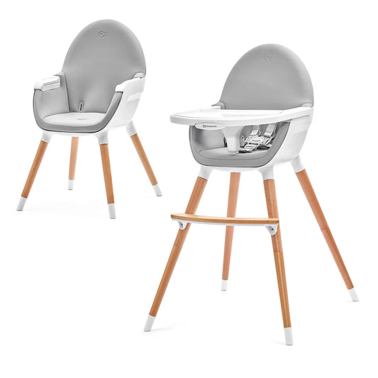 SCAUN DE MASA KINDERKRAFT FINI, 2 IN 1, GREY, KINDERKRAFT