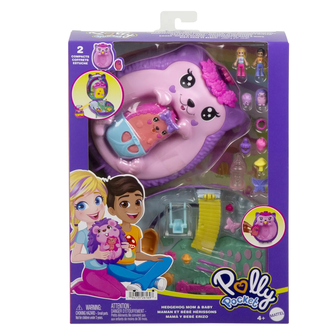 POLLY POCKET SET GENTUTA ARICIUL MAMA SI PUIUL, POLLY POCKET