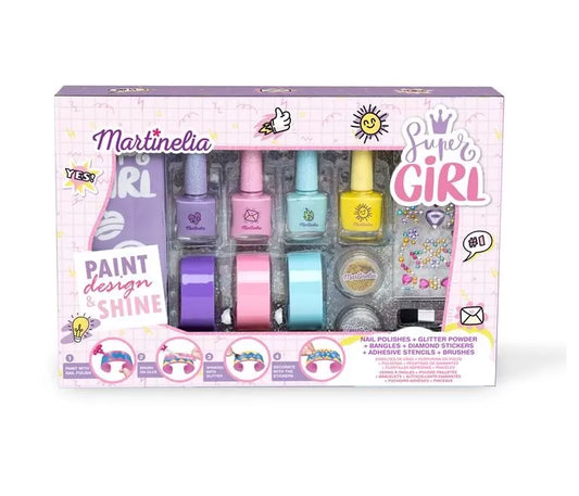 MARTINELIA SUPER GIRL SET PENTRU UNGHII SI BRATARI, SUPER GIRL
