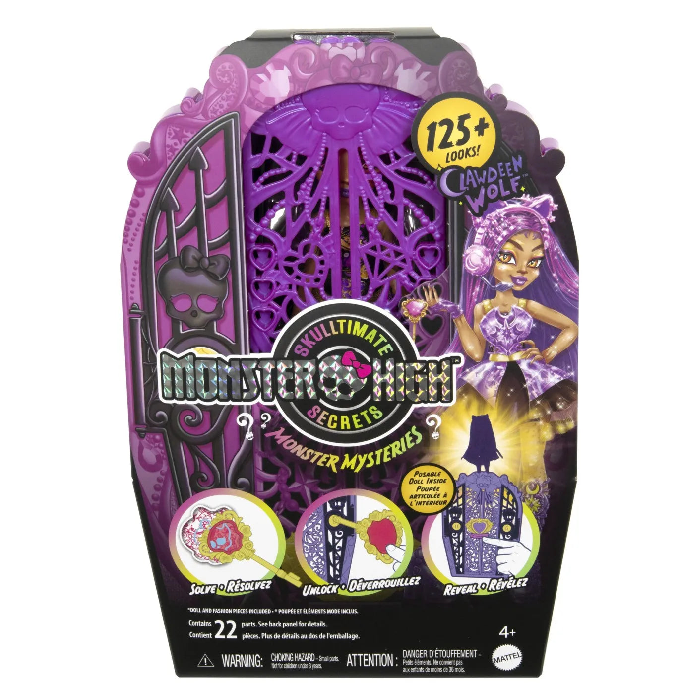 MONSTER HIGH SKULLTIMATE SECRETS PAPUSA CLAWDEEN WOLF, MONSTER HIGH