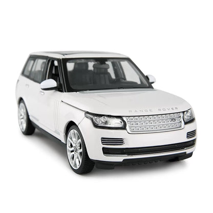 MASINUTA METALICA RANGE ROVER ALB SCARA 1 LA 24, RASTAR METAL 1:24