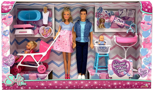 SET STEFFI LOVE FAMILIE CU COPILAS NOU-NASCUT SURPRIZA, STEFFI LOVE