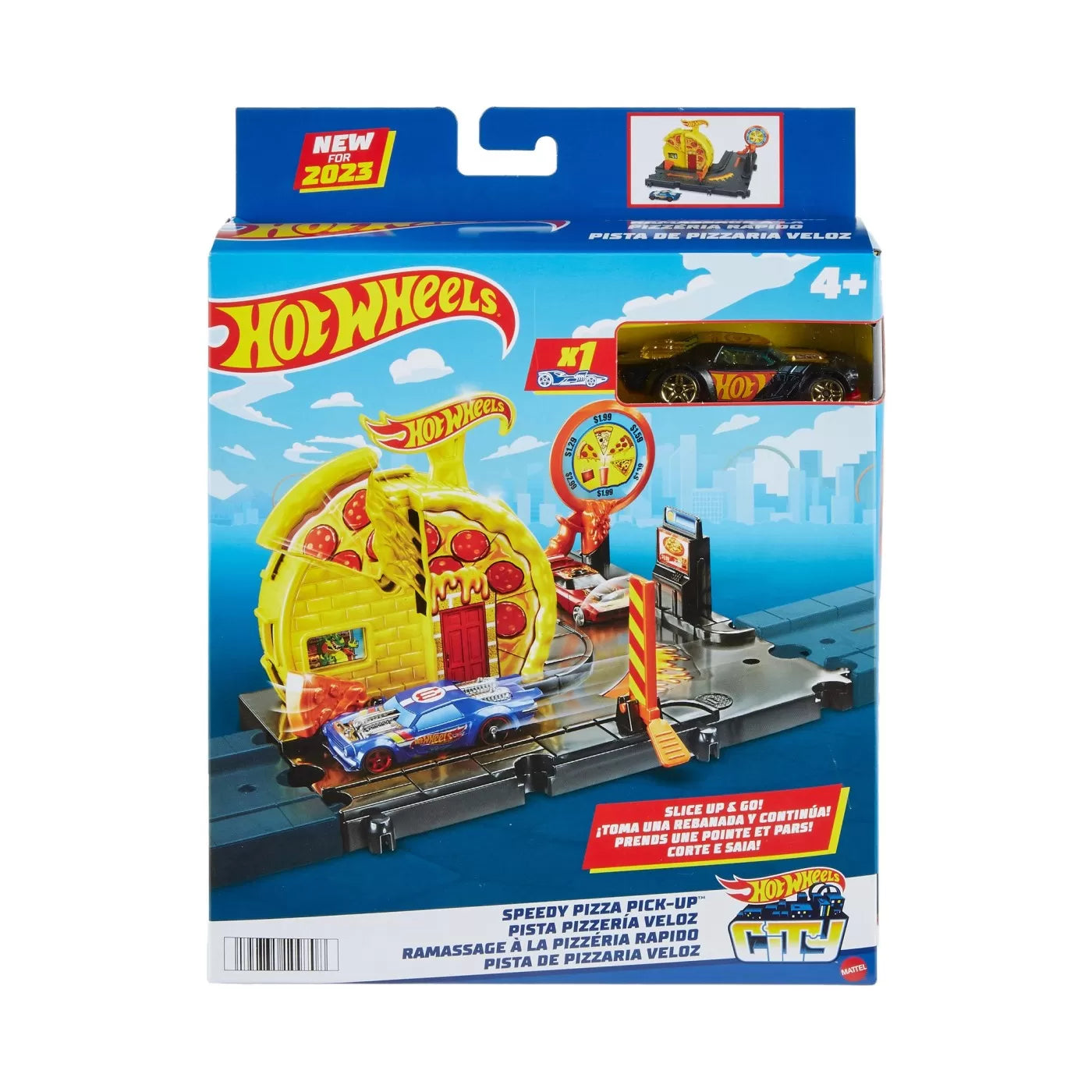 HOT WHEELS CITY EXPLORER SPEEDY PIZZA PICK UP, HOT WHEELS - CITY