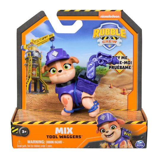 PATRULA CATELUSILOR RUBBLE AND CREW FIGURINA MIX 5CM, PATRULA CATELUSILOR