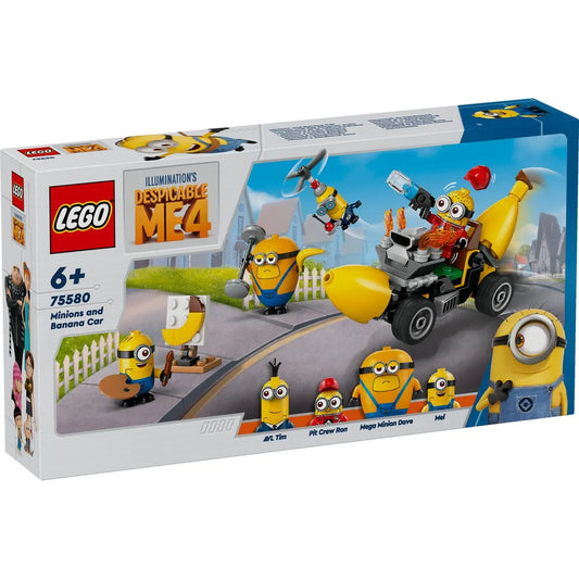 LEGO DESPICABLE ME4 MINIONII SI MASINA BANANA 75580, LEGO MINIONS