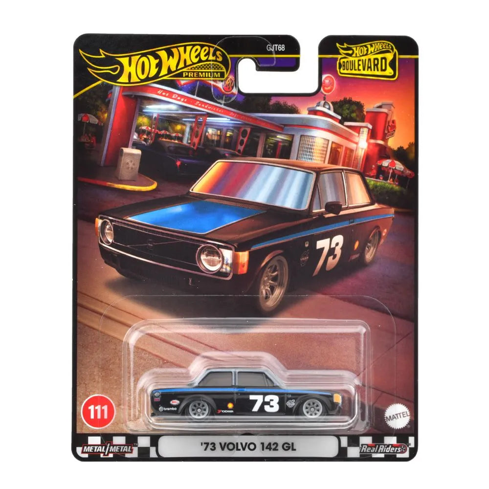 HOT WHEELS PREMIUM BOULEVARD MASINUTA METALICA VOLVO 142 GL SCARA 1:64, HOT WHEELS - VEHICULE