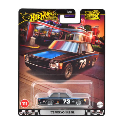 HOT WHEELS PREMIUM BOULEVARD MASINUTA METALICA VOLVO 142 GL SCARA 1:64, HOT WHEELS - VEHICULE