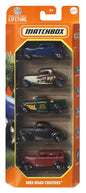 MATCHBOX SET 5 MASINUTE METALICE MBX ROAD CRUISERS SCARA 1:64, MATCHBOX