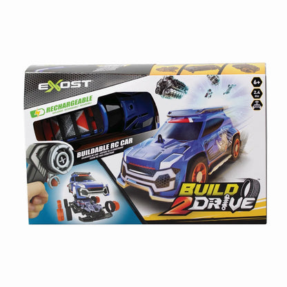 SILVERLIT EXOST BUILD 2 DRIVE MASINUTA RC ALBASTRA, SILVERLIT