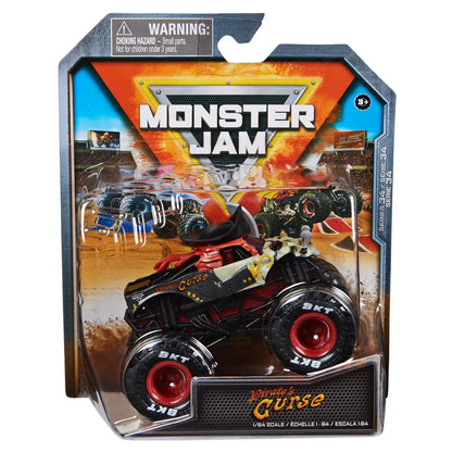 MONSTER JAM MASINUTA METALICA PIRATE'S CURSE SCARA 1 LA 64, MONSTER JAM