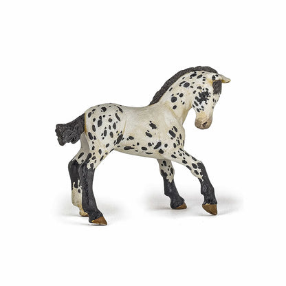PAPO FIGURINA MANZ APPALOOSA NEGRU, RASE DE CAI SI PONEI