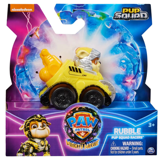 PATRULA CATELUSILOR PUP SQUAD RACERS VEHICUL METALIC RUBBLE SCARA 1:55, PATRULA CATELUSILOR