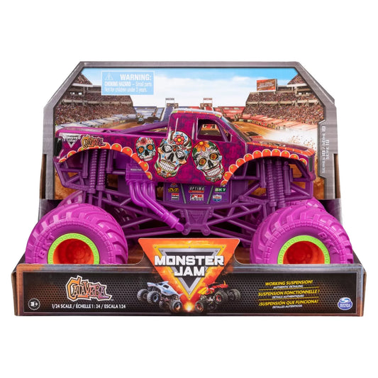 MONSTER JAM MASINUTA METALICA CALAVERA SCARA 1:24, MONSTER JAM