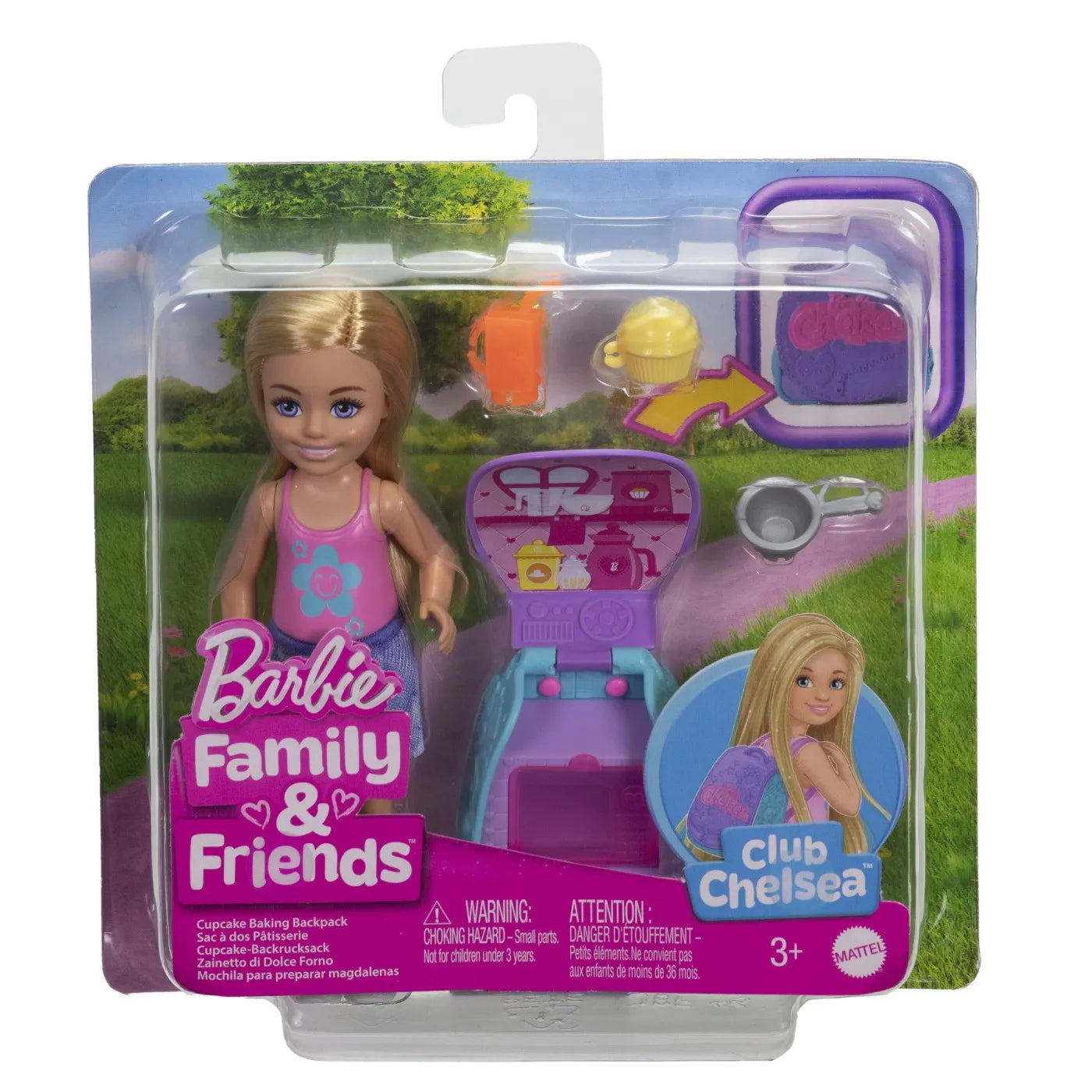 BARBIE PAPUSICA CHELSEA CU RUCSAC PENTRU COACEREA BRIOSELOR, BARBIE - FAMILY
