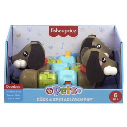 FISHER PRICE JUCARIE CATELUS DE ACTIVITATE PENTRU BEBELUSI CLICK AND SPIN, FISHER PRICE - NEWBORN