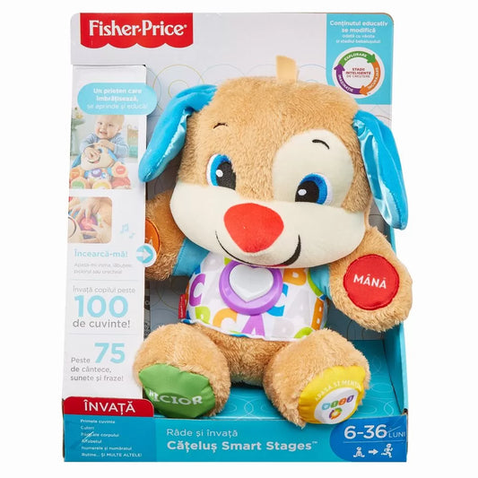 CATELUSUL VORBITOR SI EDUCATIV LIMBA ROMANA FISHER PRICE, FISHER PRICE - RADE SI INVATA